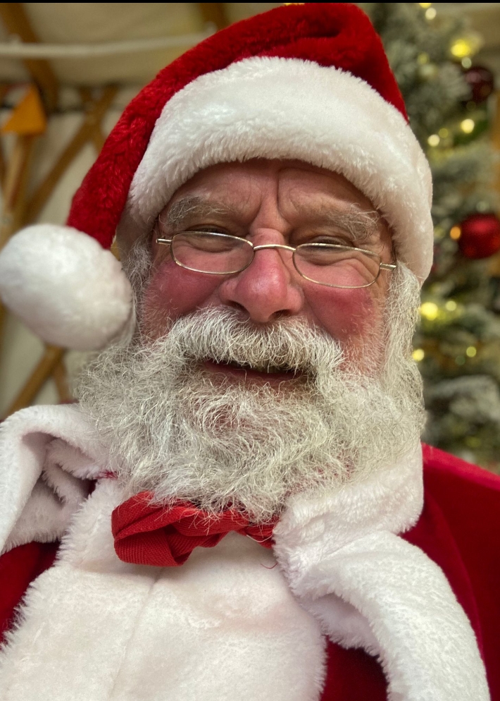 Santa Bill with real beard North East England